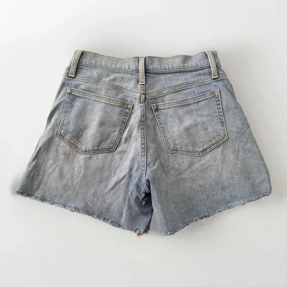 J Crew Womens Size 25 High Rise Stretch Light Wash Cutoff Jean Shorts - Picture 6 of 6